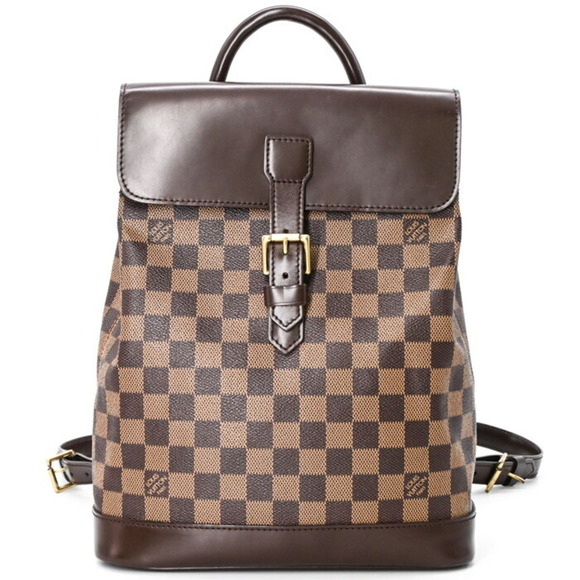 LOUIS VUITTON Authentic Brown Damier Canvas Backpack main image 7